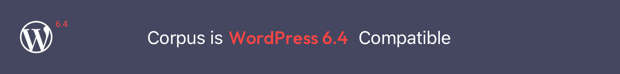 Corpus WordPress 6.4